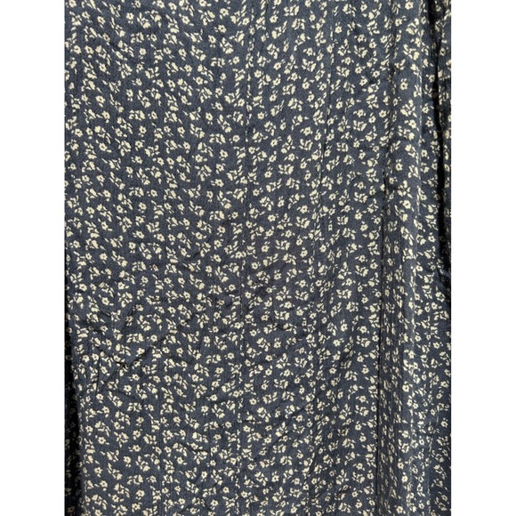 Salty Lemon Blue Floral Wide Leg Jumpsuit Large Spaghetti Strap Boho Summer - Picture 3 of 4